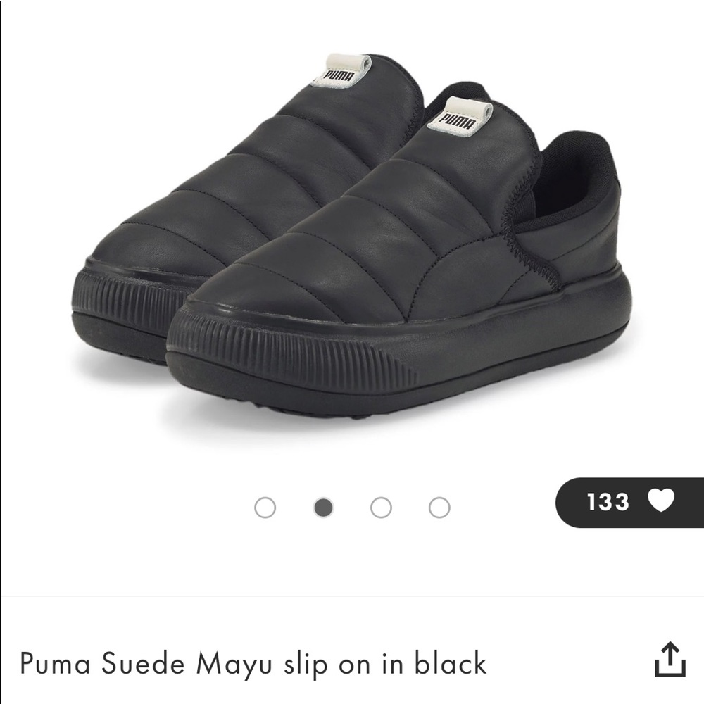 NEW IN BOX Puma Suede Mayu slip-on black size 7.5